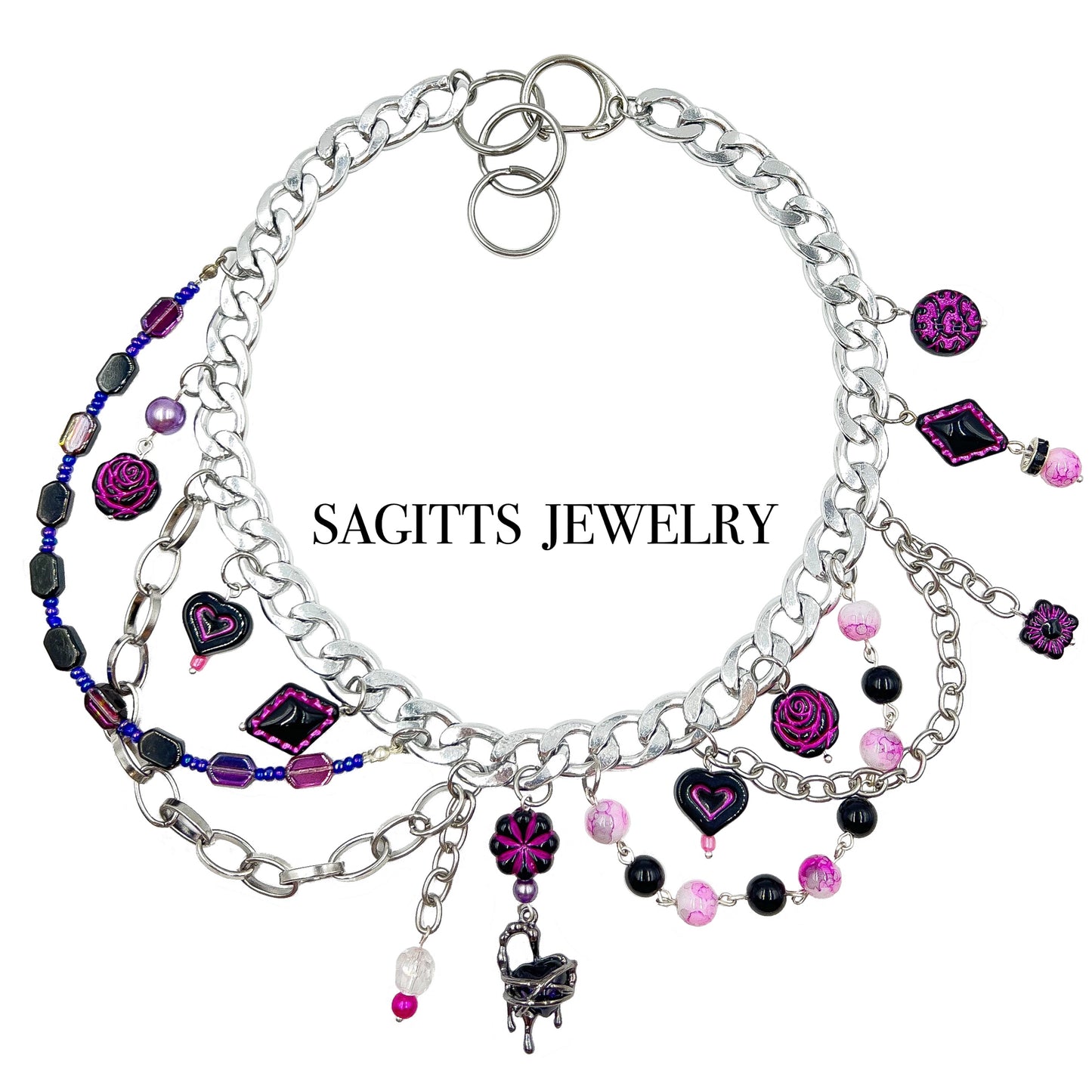 Love/sick Girl Pink Necklace