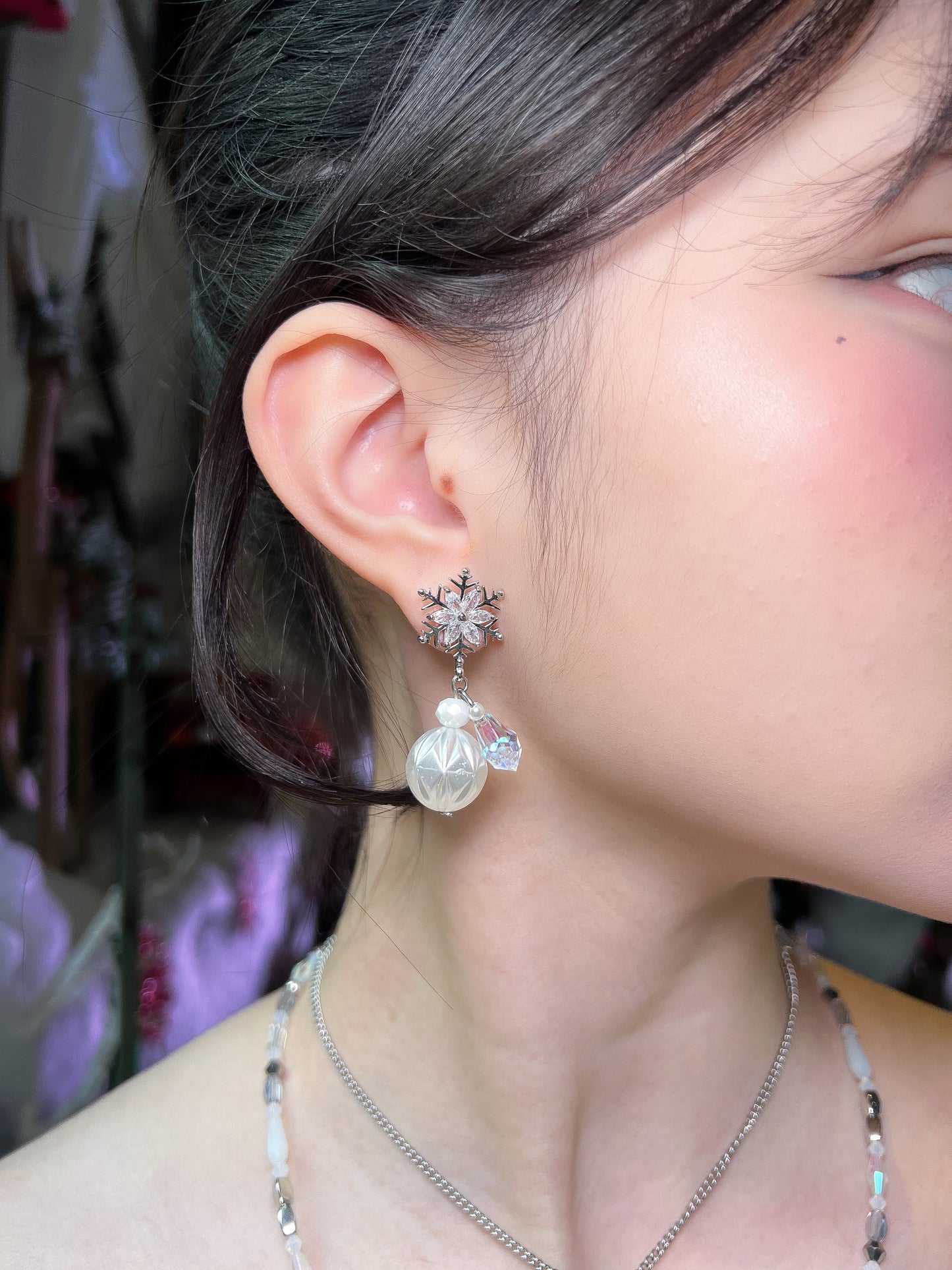 霜光綻放 · Glacial Bloom Earrings