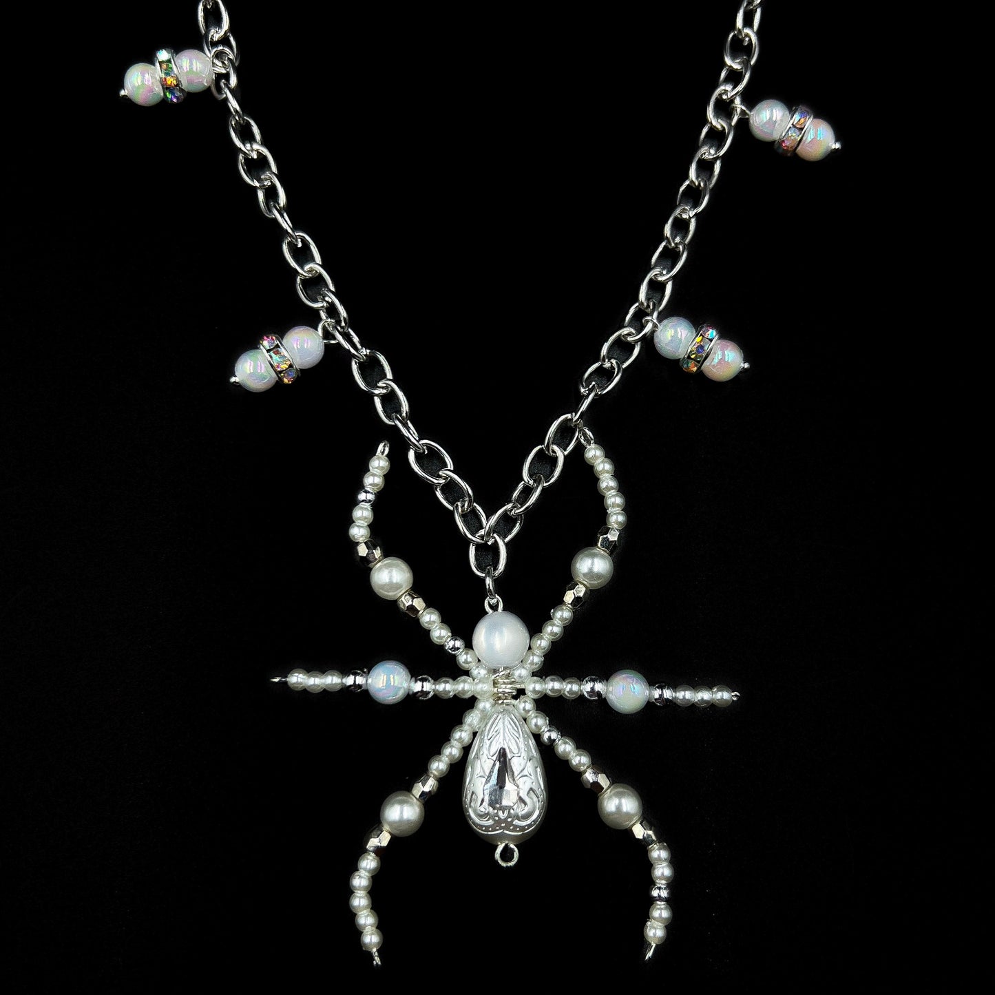 Spider Love Necklace(White)