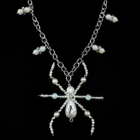 Spider Love Necklace(White)