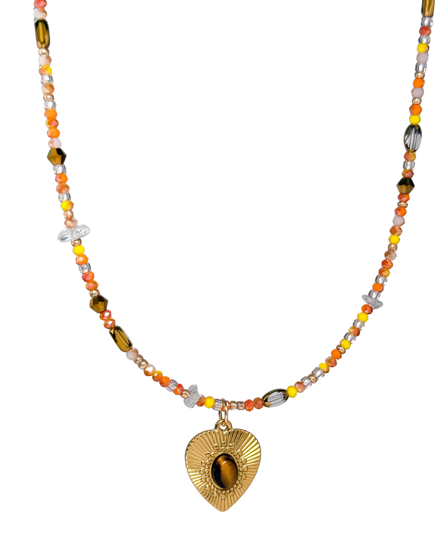 Peach Promise Necklace [虎眼石]