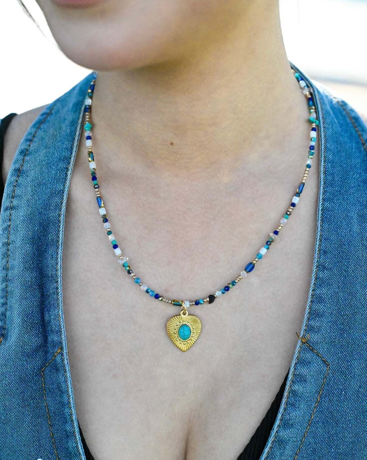 Soft Whisper Necklace [藍松石]