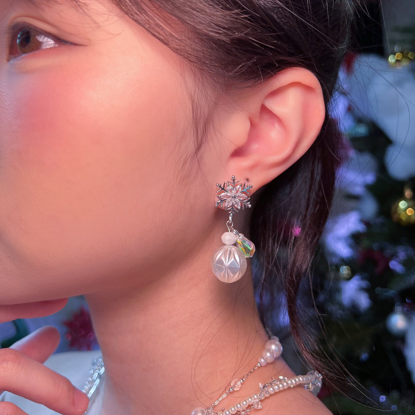 霜光綻放 · Glacial Bloom Earrings