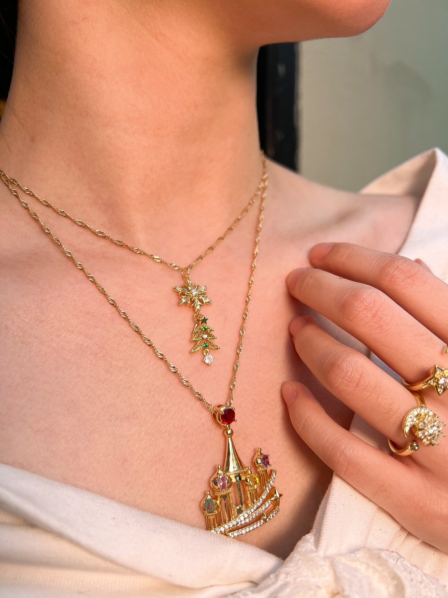 雪映聖樹 Frost Tree Necklace